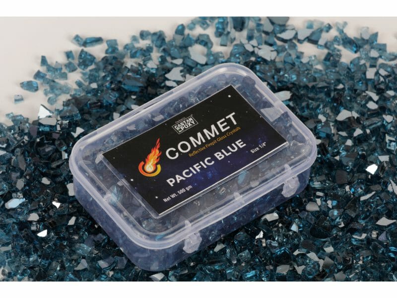 Fire Pit Glass Crystals Pacific Blue