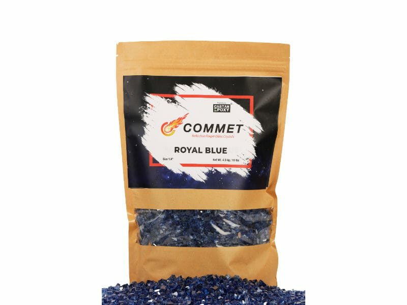 Fire Pit Glass Crystals Royal Blue